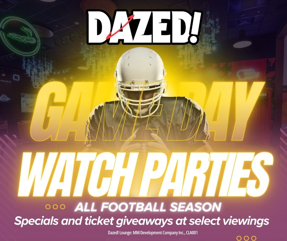 Dazed, Dazed Lounge, Watch Parties, Watch party, Las Vegas consumption lounge, game day, football,