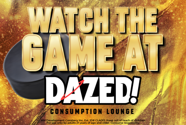 Vegas Golden Knights hockey and Raiders Football Game day watch parties at DAZED consumption lounge las vegas